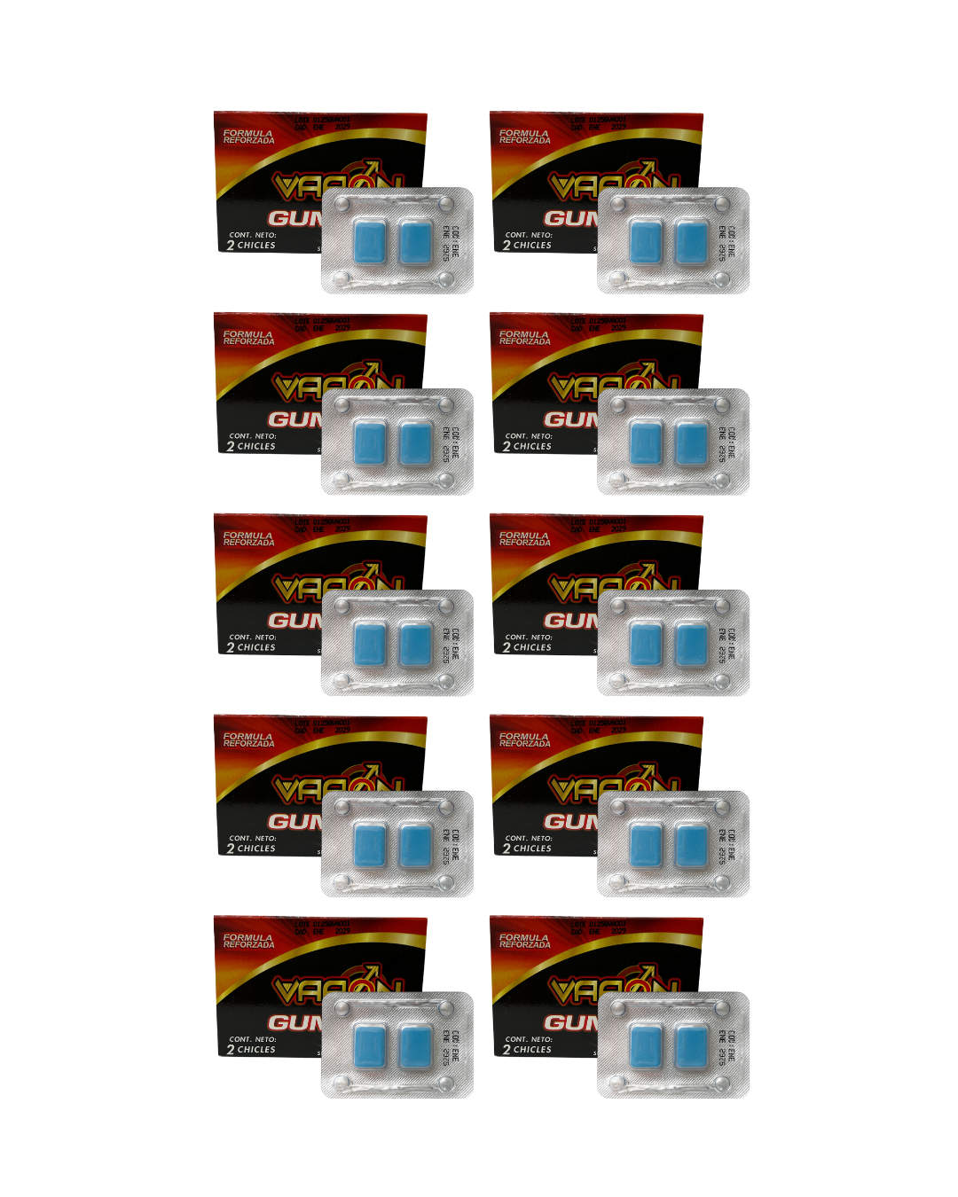 Varon Gum 10 Piezas